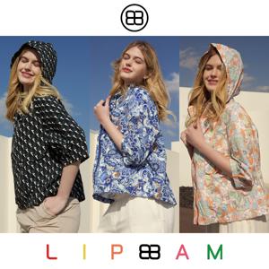 [Lipbbam] 립밤 프린트 후드 UV 윈드자켓 [빅사이즈 가능]