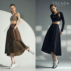 [ESCADA SPORT] 에스카다 스포츠 26SS 스트링 블록 스커트