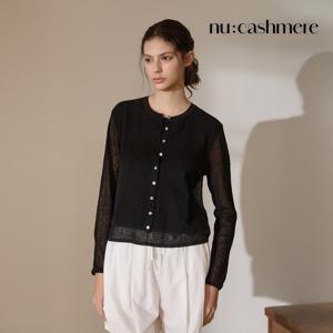 [NU LINEN]누캐시미어26SS 샌드린넨 가디건형풀오버