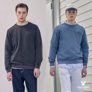 라일앤스콧 26SS 남성 피그먼트 워싱 맨투맨 1종