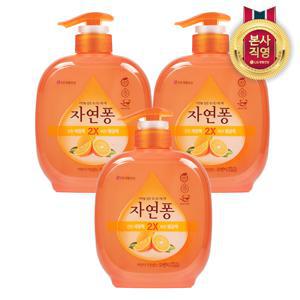 자연퐁 주방세제 오렌지 490ml x 3개