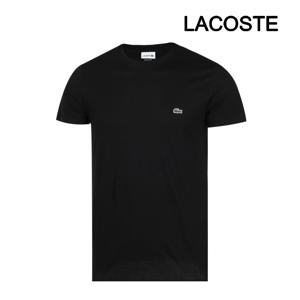 [정가99000원]라코스테 반팔티셔츠 크루넥 기본티 블랙 TH6709-031