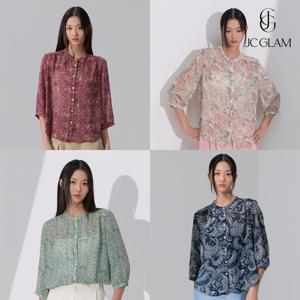 제이시글램 26SS 페이즐리 쉬폰 셔츠자켓 4종