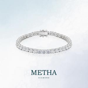 메타다이아몬드 실버925 모이사나이트 테니스 팔찌 1종(총 12.8ct)