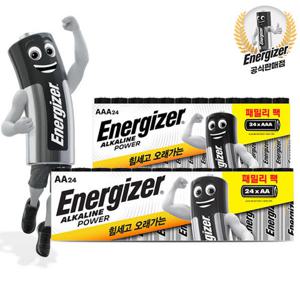 에너자이저 알카라인건전지 패밀리팩  AA/AAA 24입