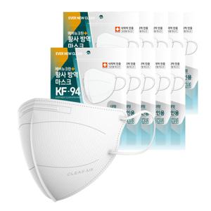 에버뉴크린 KF94 새부리형 황사방역마스크(화이트/대형) 50입