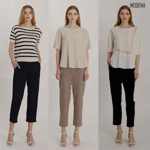 [H2.모데나] ★인기특가★ 쿨 썸머 세미배기 밴딩 팬츠 3종 택1