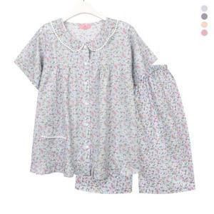 [바풀]JWS 181006 여성 순면 잠옷 세트 실내복 상하 세트