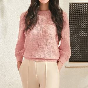 YUMMYKNIT 로맨틱 트위드 니트 블라우스 3종세트