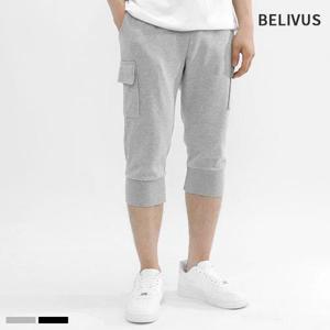 [빌리버스]빌리버스 남자 트레이닝 팬츠 BJJ014 카고 조거 7부 스웨트 바지
