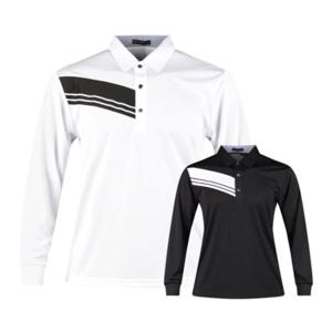 보스케 남자 봄 가을 골프웨어 골프 배색 카라티 긴팔 티셔츠 L25082307