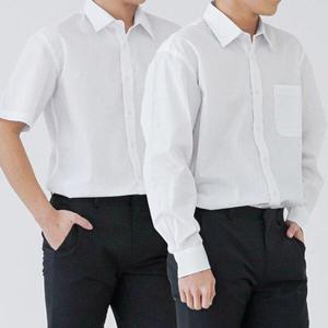 [체인지]남성 긴팔 반팔 기본 화이트 정장 빅사이즈 와이셔츠