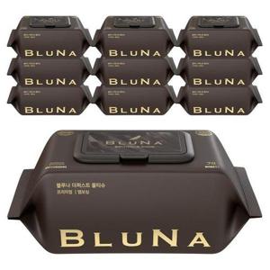 [블루나]더퍼스트 물티슈 프리미엄 캡형 엠보싱 두꺼운 아기물티슈 70매 10팩