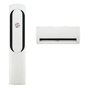 LG전자 오브제 칸 (매립배관) 2in1에어컨 FQ18HDKHU2M (58.5㎡＋18.7㎡) 실외기포함