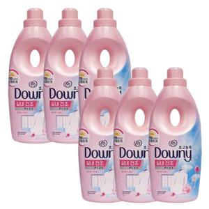 [다우니]다우니 초고농축 섬유유연제 실내건조 플로럴 프레시 1L x6