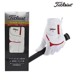 타이틀리스트 남성 슈퍼 그립 합성 반양피 장갑 TG39
