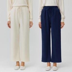 데일리룩 여성 와이드 코듀로이팬츠 골덴 간절기 겨울 밴딩슬랙스 빅사이즈 고무줄바지