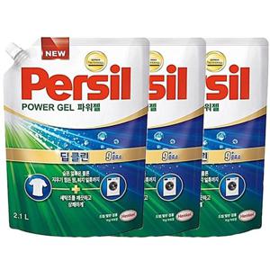 헨켈 퍼실 persil 세탁세제 - 파워젤 2.1L 리필X3개 (일반/드럼겸용) 얼룩제거