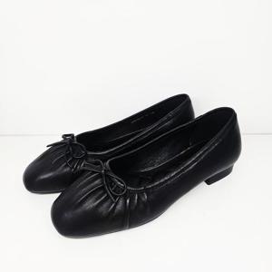 [엘칸토]천연  양가죽 여성 스퀘어 리본 플랫 슈즈(2CM)  LCWD73U613-19_KG