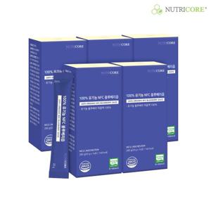 [뉴트리코어] 100% 유기농 NFC 블루베리즙 x 4+1박스 (70포)