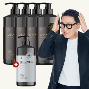 [특대용량 샴+트 세트] 살림백서 흑곡 탈모 샴푸 1L x 4개 + 흑곡 트리트먼트 1L x 1개