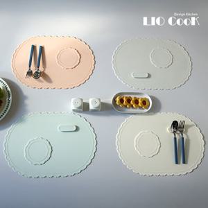 리오쿡 테이블 매트 4인조 12종(테이블매트4개, 컵받침4개, 수저받침4개)
