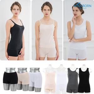 [국내생산] 순면 &텐셀 나시 2매/속바지 3매