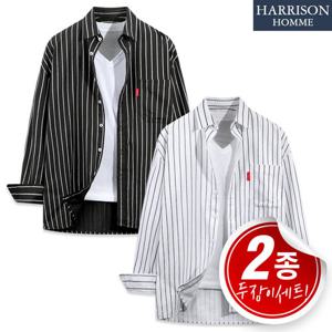 [해리슨] 인기 상품! 200차 재입고 사계절 스트라이프 셔츠 TBC1012 2종 세트