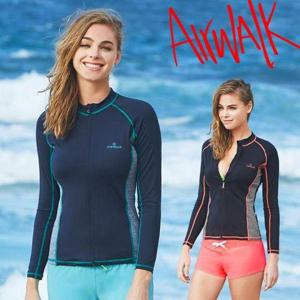 [에어워크]여성래쉬가드 집업 YAWe5237 /자외선차단/수영복/비치웨어