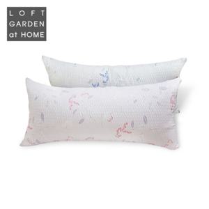 [로프트가든] 리아 시어서커 롱쿠션(솜포함)