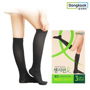 ★의료기기인증★ 동국제약 종아리 압박밴드 센시안 워크 블랙 스타킹형 1세트
