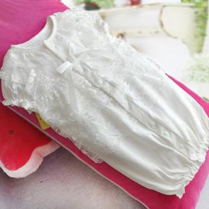 [조이멀티]레이스가 예쁜 반소매 우주복(0-12개월) 203114