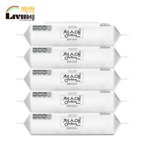 리빙싹싹 베이킹소다 물걸레청소포 5팩150매 바닥청소