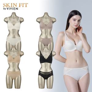 [비비안] 에어누디 베이직 풀컵 노와이어 여성속옷세트 8종