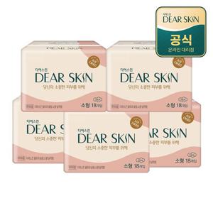 더마생리대 디어스킨 에어엠보 소형 18P x 5팩