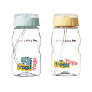 요구르트 빨대 물병 460ml 1P 유아 아동 휴대용 물통 (W9C6067)