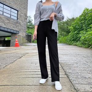 [무료배송]잇진 여성 롱일자핏 스판 밴딩 슬랙스