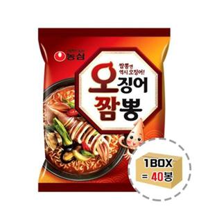 농심 오징어짬뽕(멀티팩) 40입 / 1박스