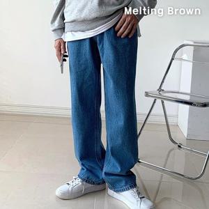 [멜팅브라운] 남자 세미와이드청바지  통청바지 ad31