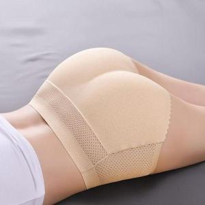 [옷자락]여자 통기성 스판 심리스 피치힙 엉뽕 팬티