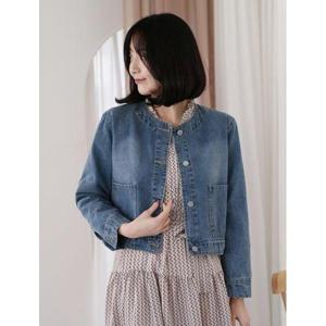 [웬디즈갤러리]로이 노카라 데님 자켓 /외출용/모임용/출퇴근용 MJK103