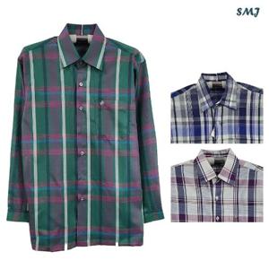 SMJ1360 남자  남방 셔츠 울혼방 긴팔 중년 남성 남방 봄 여름 초가을