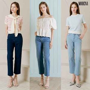 ★무료배송★[H2.모데나] ★런칭가69900원★  일자핏 8부 여름 데님팬츠 3종 택1
