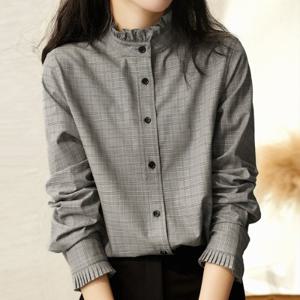 [몽벨리즈]프릴차이나네블라우스 mde2300733