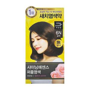미쟝센 올뉴 샤이닝에센스 6N 갈색 새치염색약 (WFG8AYU)