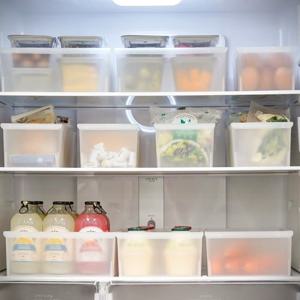 국내생산 손잡이 멀티 냉장고 정리함 트레이 중10개