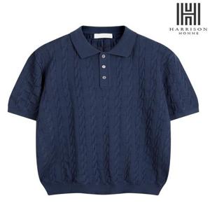 [해리슨][해리슨] 꽈배기 반팔 니트 KTOF1176