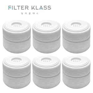 국내산 바디럽 여행용 미니 샤워기 호환 녹물제거필터 6개입