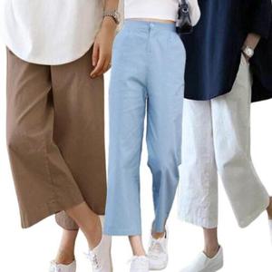 [로즈엘리][4컬러] 여름 7부기장 세미 와이드팬츠 바람부는 시원한바지