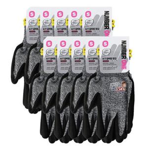 케이티 넘버원 작업용 코팅 장갑 그레이 멜란지 S (10개)